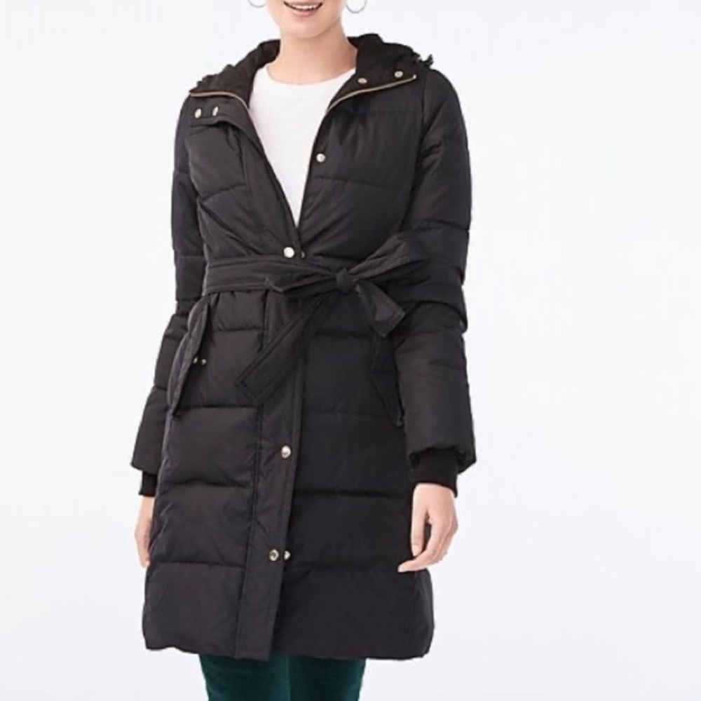J.Crew Factory Black Puffer Jacket